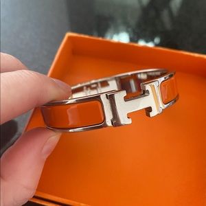 Hermes Classic Orange Bangle